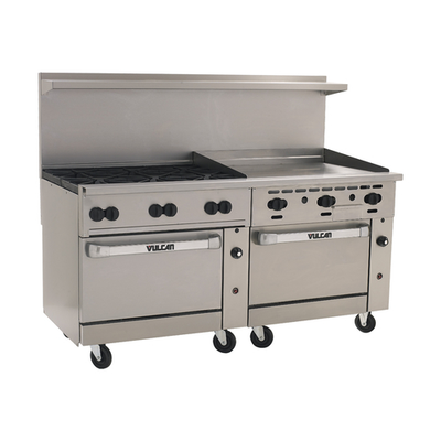 Vulcan 72CC-6B36GT 72" Gas Restaurant Range - 310,000 BTU