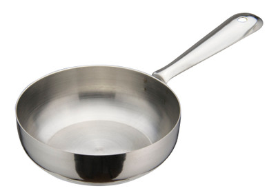 Winco DCWC-101S
 4&quot;
 7 Oz.
 Stainless Steel
 Round
 Mini Fry Pan