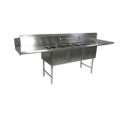 John Boos DT3B18244-2D18R Straight Design Dishtable/Pot Sinks