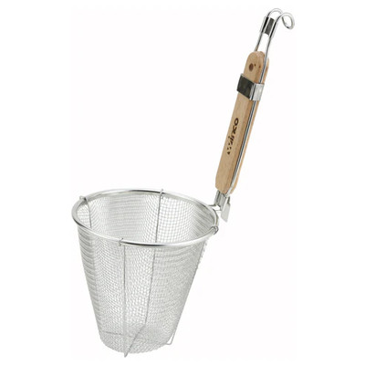 Winco MSH-5 5-3/4" Single Mesh Stainless Steel Strainer