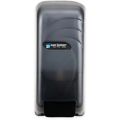 San Jamar S890TBK Soap and Hand Sanitizer Dispenser Wall Mount Bulk or Bag-In-Box 4-1/2"
