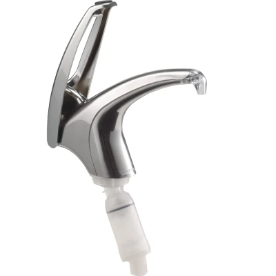 San Jamar P4000 Frontline Soft-Touch Pump Only 13" X 9" X 2-3/4" Metal Finish