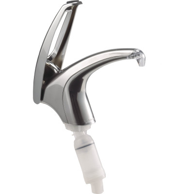 San Jamar P4000 Frontline Soft-Touch Pump Only 13" X 9" X 2-3/4" Metal Finish