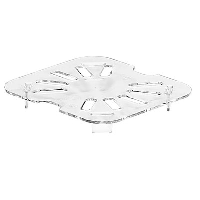 Cambro 60CWD135 Camwear 1/6 Size Clear Polycarbonate Drain Shelf