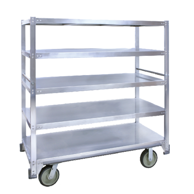 Cres Cor 271-51-5927 5 Shelves Aluminum Queen Mary Cart