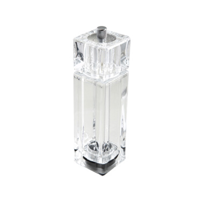 Winco WPMP-6 Clear Acrylic Pepper Mill/Salt Shaker 6"H