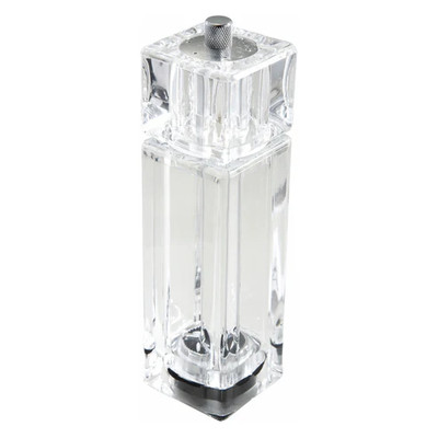 Winco WPMP-6 Clear Acrylic Pepper Mill/Salt Shaker 6"H