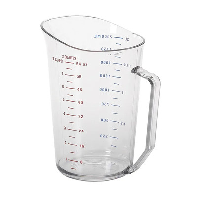 Cambro 200MCCW135 2 qt Polycarbonate Clear Camwear Measuring Cup