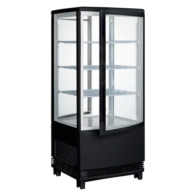 Winco CRD-1K 17"W Glass Door Refrigerated Beverage Display (1 Set)