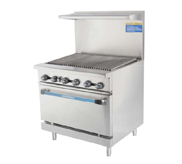 Turbo Air TAR-36RB-NG 36" Natural Gas Radiance Heavy Duty Range - 125,000 BTU