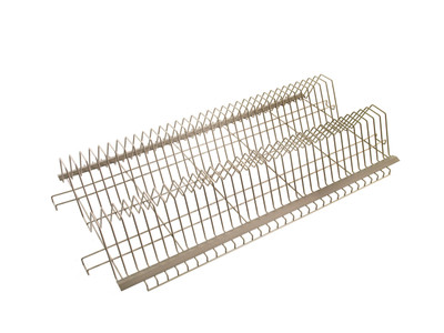 Metro XTR2448XE 34 Trays Mounts On 48" W Taupe Epoxy Coated Wire Cutting Board &amp; Tray Drying Rack
