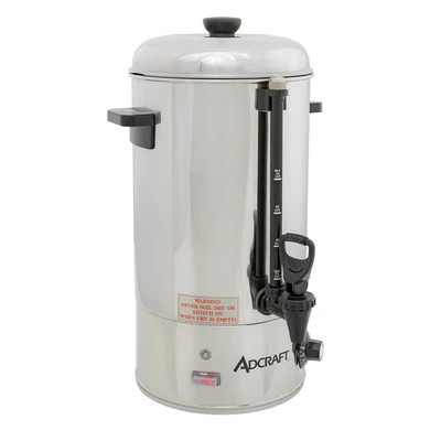 Adcraft WB-40 40 Cups Pourover Manual Fill Water Boiler - 120 Volts