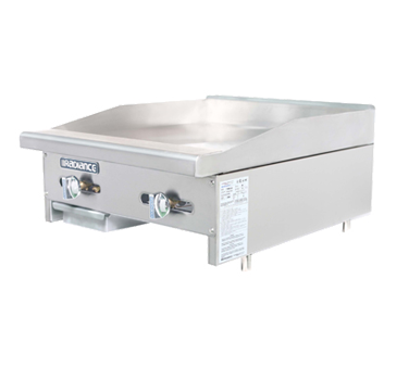 Turbo Air TAMG-24-NG 24" Natural Gas Countertop Radiance Griddle - 44,000 BTU