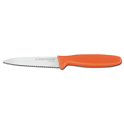 Dexter 15563 3.5" Paring Knife with Orange Handle
