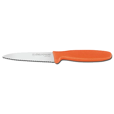 Dexter 15563 3.5" Paring Knife with Orange Handle