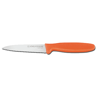 Dexter 15563 3.5" Paring Knife with Orange Handle