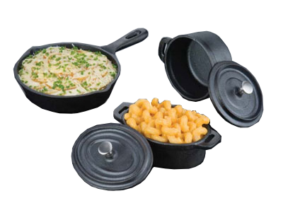 American Metalcraft CIPOV63 11.5 Oz. Cast Iron Oval Baking Dish