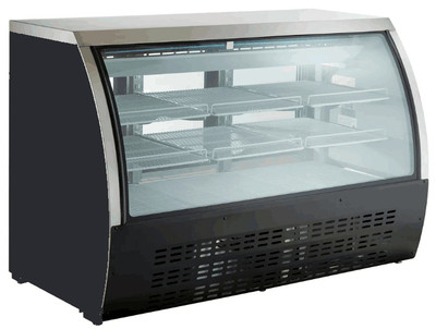 Admiral Craft USDC-64 64" W Black U-STAR Refrigerated Deli Case - 115 Volts