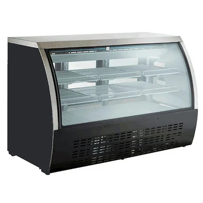 Admiral Craft USDC-64 64" W Black U-STAR Refrigerated Deli Case - 115 Volts