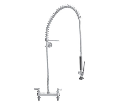 Fisher 23110 8" Deck-Mounted Control Valve Pre-Rinse Faucet Assembly with Spray Valve