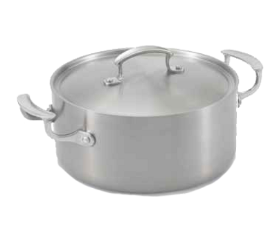 Vollrath 49411 9-1/2" Dia. Stainless Steel / Aluminum Miramar Display Cookware Casserole