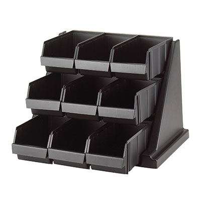 Cambro 9RS9110 Versa Organizer Rack With (9) bins 20-1/8"