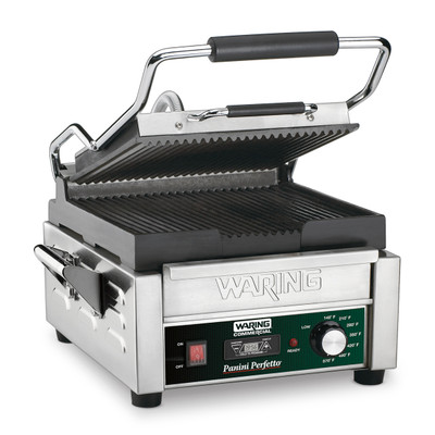 Waring WPG150T Electric Single Compact Panini Grill - 120 Volts