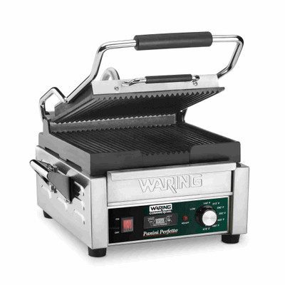 Waring WPG150T Electric Single Compact Panini Grill - 120 Volts