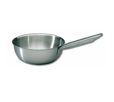 Matfer Bourgeat 686528 11" 4 Qt. Stainless Steel and Aluminum Tradition Plus Saute Pan