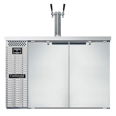 Continental Refrigerator KC50NSS 50"W Solid Door Keg Cooler