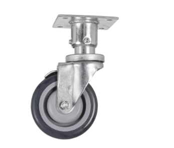 Vulcan Casters Pltmnt Set of 4 Adjustable Casters 6" Overall Height Plate Mount