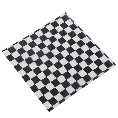 American Metalcraft PPCH1B Fry Paper 12&quot; x 12&quot; Black Checkerboard