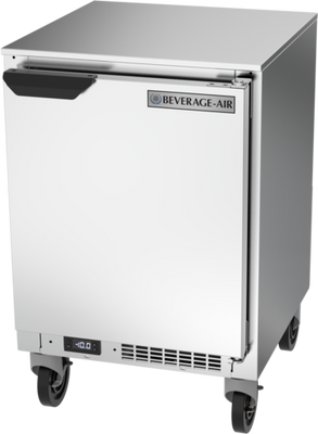 Beverage Air UCF20HC 20" W One-Section Stainless Steel Door Undercounter Freezer