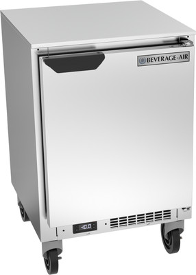 Beverage Air UCF20HC 20" W One-Section Stainless Steel Door Undercounter Freezer