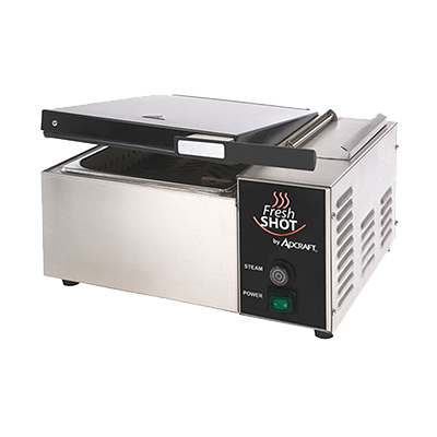 Admiral Craft CTS-1800W Half Size Electric Countertop Fresh Shot Steamer - 120 Volts