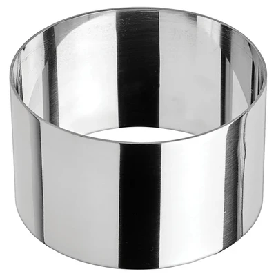 Winco SPM-31R 3" Dia. x 1.75"H Stainless Steel Round Pastry Mold