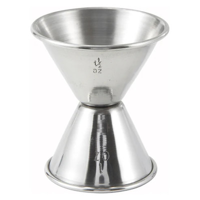 Winco J-4 1.5 Oz. Stainless Steel Jigger