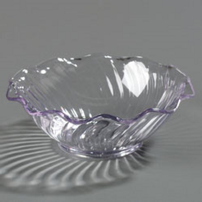 Carlisle 453107 4 5/8" Dia. Plastic Tulip Berry Dish