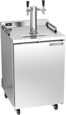 Beverage Air DZ24HC-1-S 24"W Dual Zone Wine &amp; Beer Draft Cooler