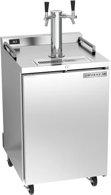 Beverage Air DZ24HC-1-S 24"W Dual Zone Wine &amp; Beer Draft Cooler