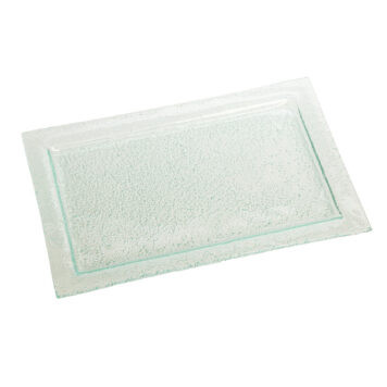 American Metalcraft BG2113 Glass Green Rectangular Glacier Platter