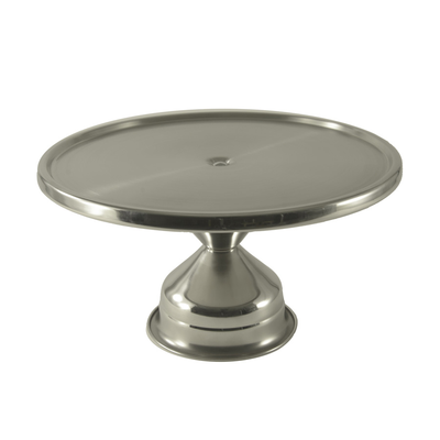 CAC China SCKS-13 13" Dia. X 7" H Stainless Steel Cake Stand (12 Each Per Case)