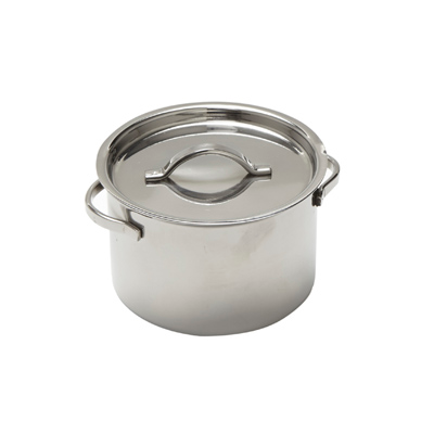 American Metalcraft MPL8 3.5 8 Oz. Stainless Steel Round Mini Pot