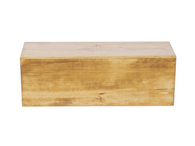 Cal-Mil 166-7-99 20-1/2"W x 7"D x 7"H Rectangle Wood Madera Display Crate/Riser