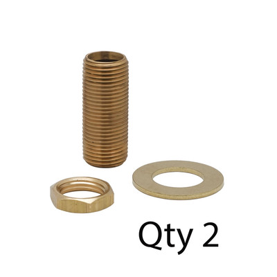 T&S Brass B-0425-M Supply Nipple Kit includes (1) 1/2" NPT x 2"