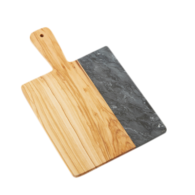 American Metalcraft OWBB15 Wood Black Square Serving Peel