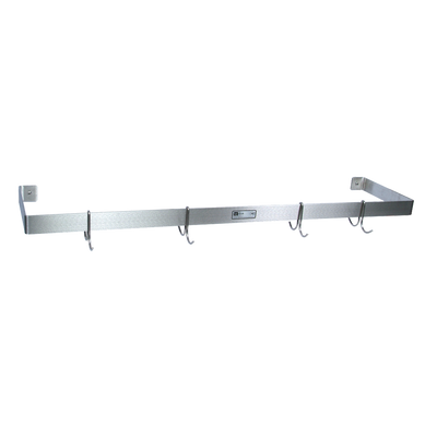 John Boos PRW15 120"W x 12"D x 2"H Stainless Steel Flat Bar Pot Rack