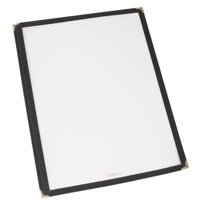 Winco PMC-14K 9-3/8" x 14-7/8" Black Menu Cover
