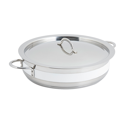 Bon Chef 60032CFWHITE 9 Qt. Stainless Steel Classic Country French Pot