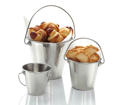 American Metalcraft SSP25 2.5 6 Oz. Stainless Steel Mini Pail